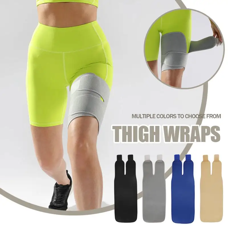 Adjustable Thigh Compression Sleeve for Sports & Fitness Support