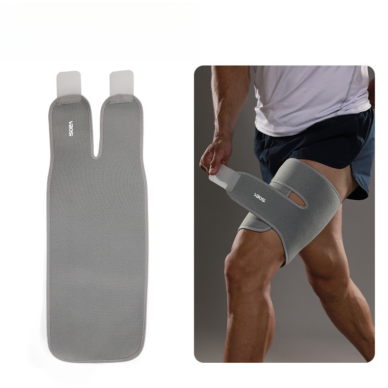 Adjustable Thigh Compression Sleeve for Sports & Fitness Support