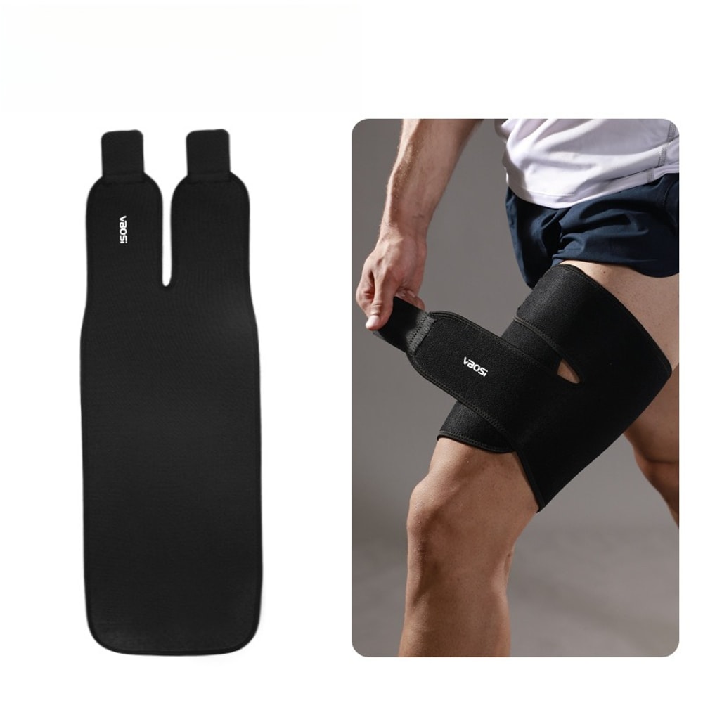 Adjustable Thigh Compression Sleeve for Sports & Fitness Support