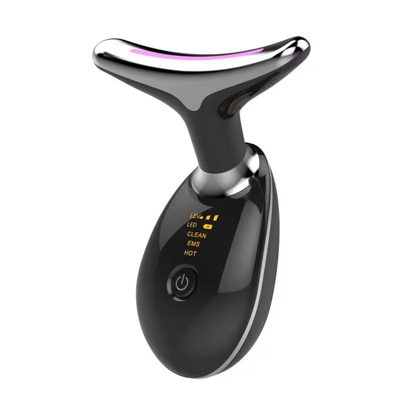 Multifunctional LED Face Neck Massager for Home Skin Care