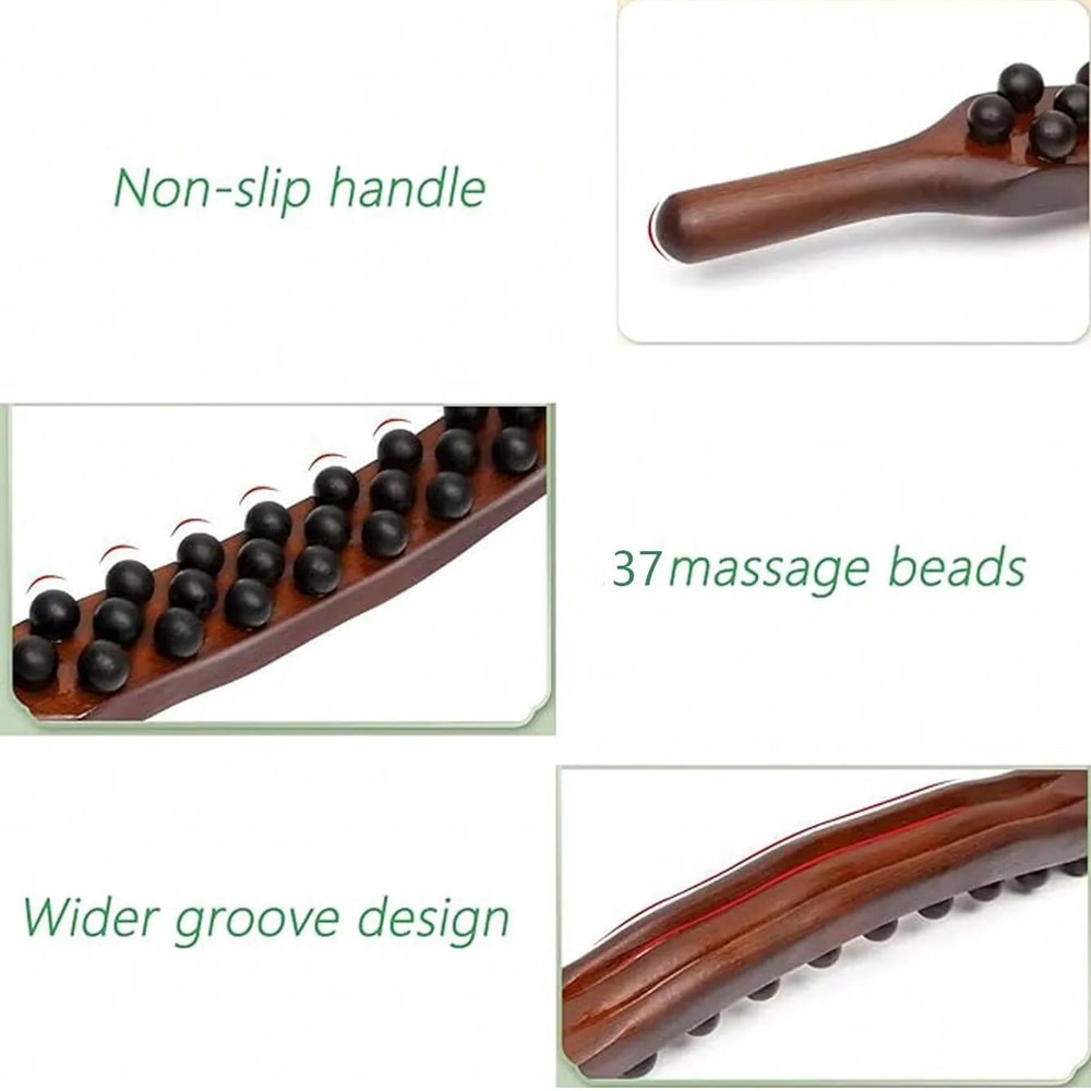 Guasha Back Roller Stick for Relaxation & Body Contouring Massage