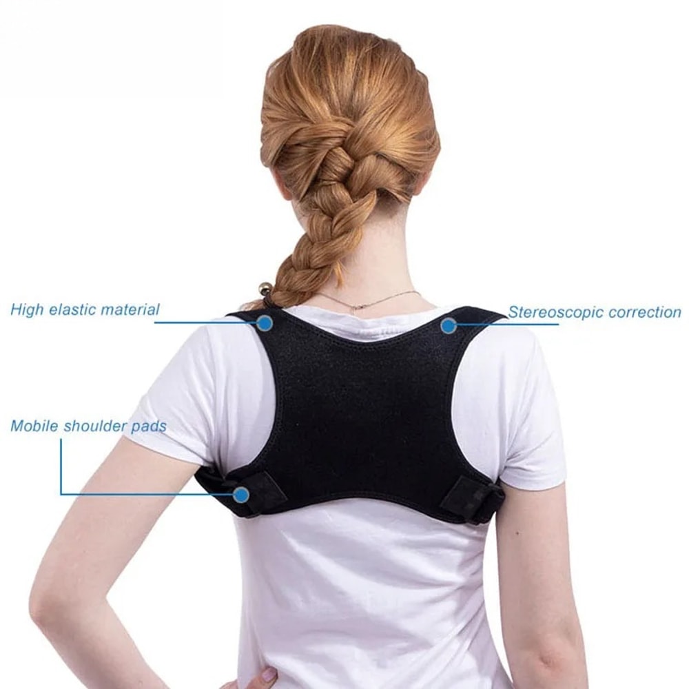 Adjustable Back Posture Corrector for Shoulder Support and Humpback Prevention