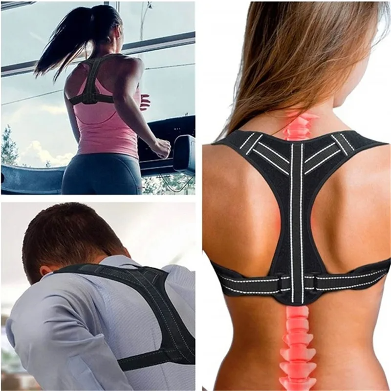 Adjustable Breathable Posture Corrector For Men And Women Upper Back Brace Clavicle Support Straigh 2