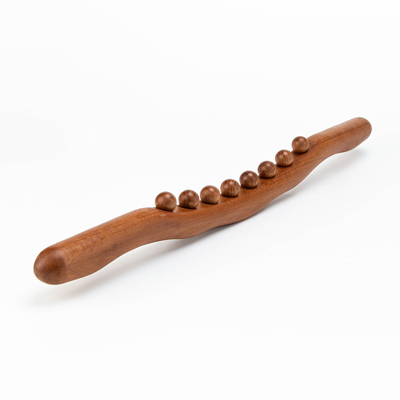Wooden Rolling Pin for Back Needle Massage, Tendon Therapy, Guasha Relaxation Tool Beechwood Scraping Stick.