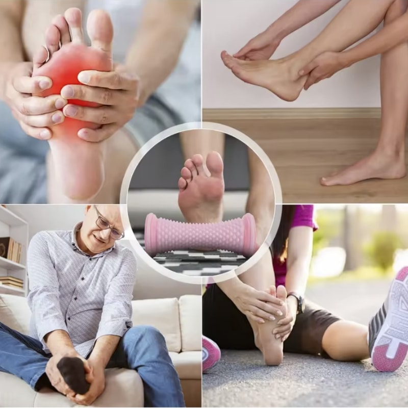 Foot Massager Roller For Muscle Relaxation Plantar Fascia Yoga Care 4