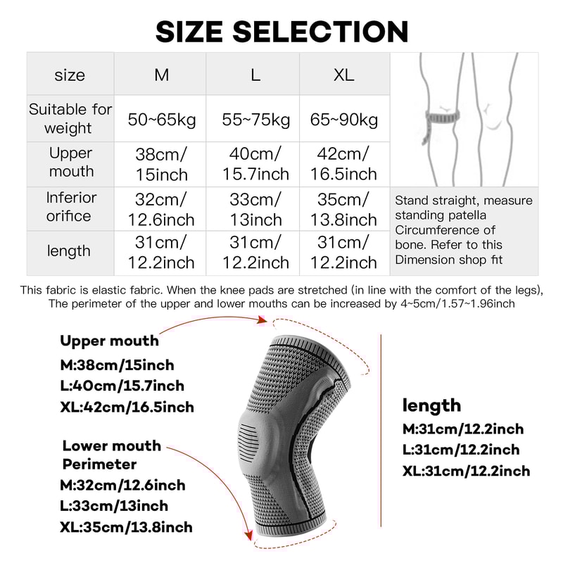 Knee Compression Support Strap Patella & Meniscus Protection for Sports & Active Lifestyles