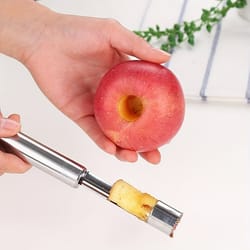 stainless steel fruit corer for red dates, apples, pears fruit seed core remover & slicer knife, kitchen essential