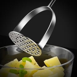 stainless steel mashed potato masher, purple potato & baby food masher, durable kitchen tool