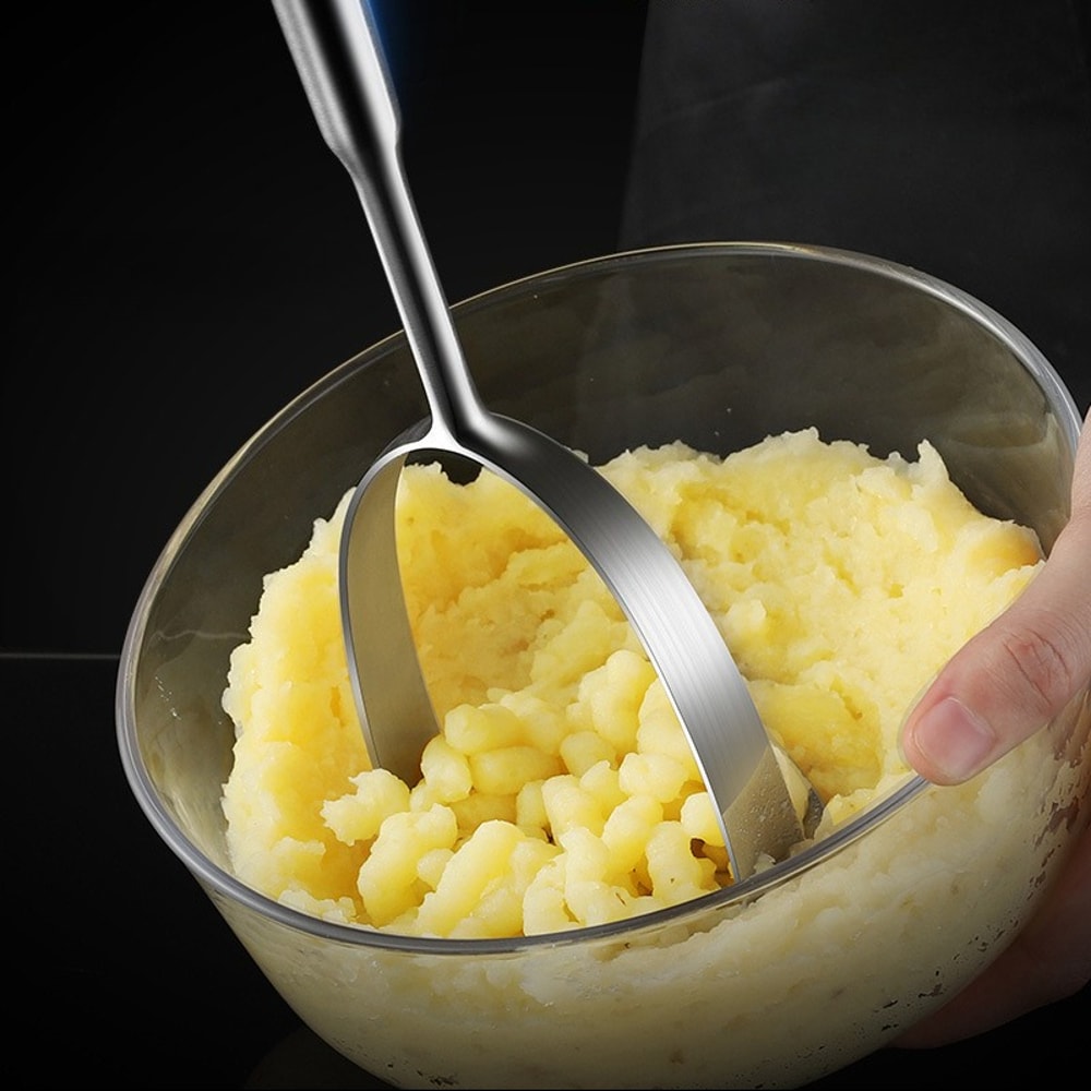 Stainless Steel Mashed Potato Masher, Purple Potato & Baby Food Masher, Durable Kitchen Tool