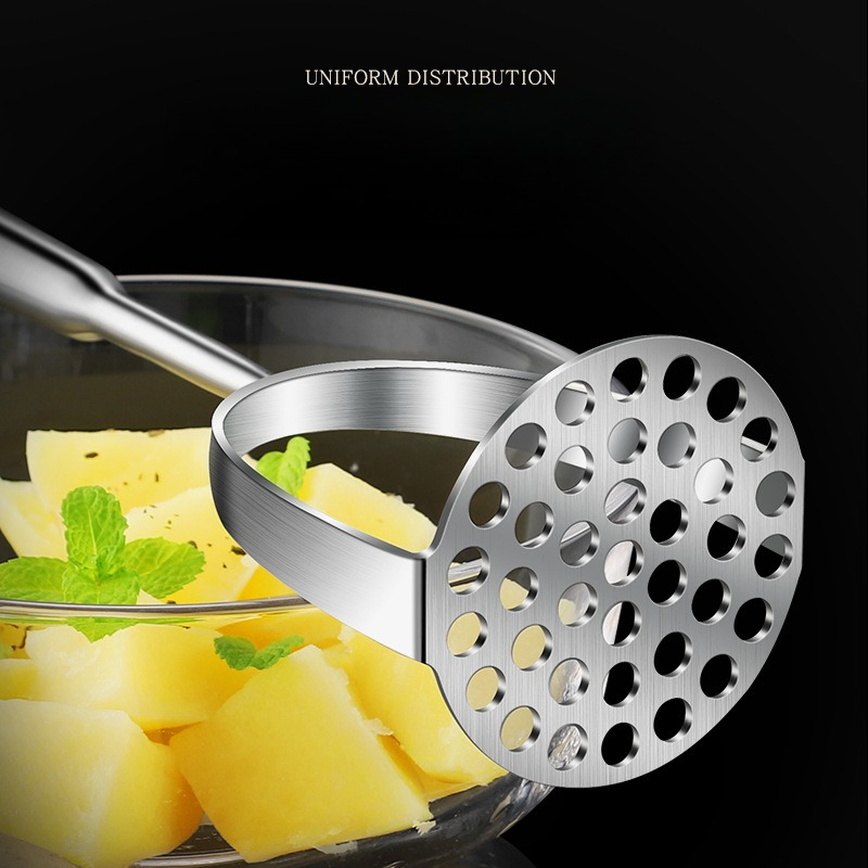 Stainless Steel Mashed Potato Masher, Purple Potato & Baby Food Masher, Durable Kitchen Tool