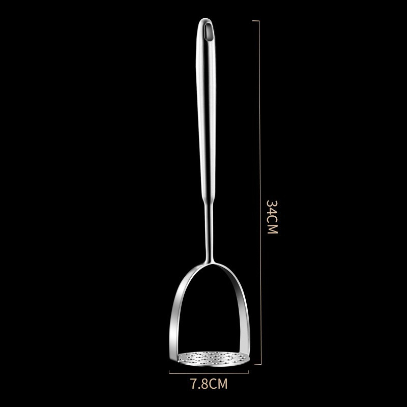 Stainless Steel Mashed Potato Masher, Purple Potato & Baby Food Masher, Durable Kitchen Tool