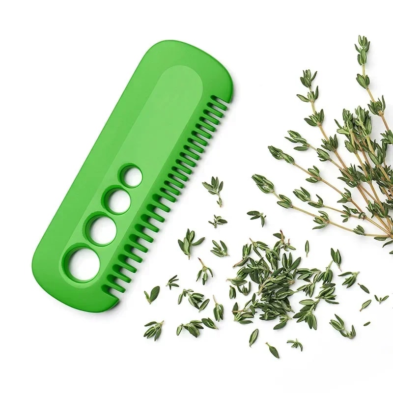 Multifunctional Kitchen Gadget For Vegetable Herb Cleaning Portable Leaf Comb For Easy Herb Remova 4