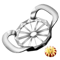 upgraded blade stainless steel apple slicer & corer, ultra-sharp fruit cutter tool for kitchen use