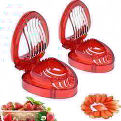strawberry slicer stainless steel cutter sharp blade tool for cake decoration, dessert cups & homemade bread