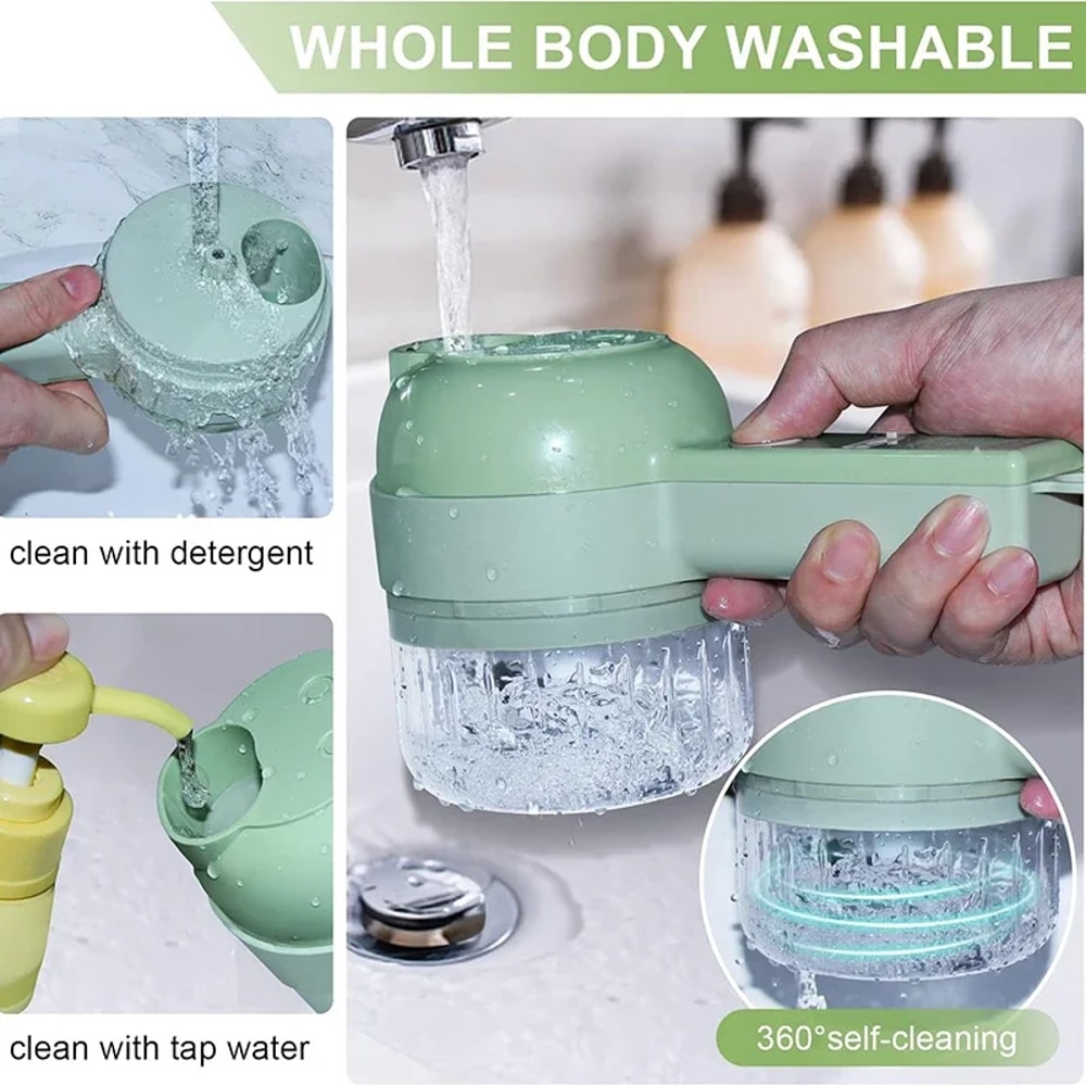 Electric Vegetable Cutter and Wireless Food Processor