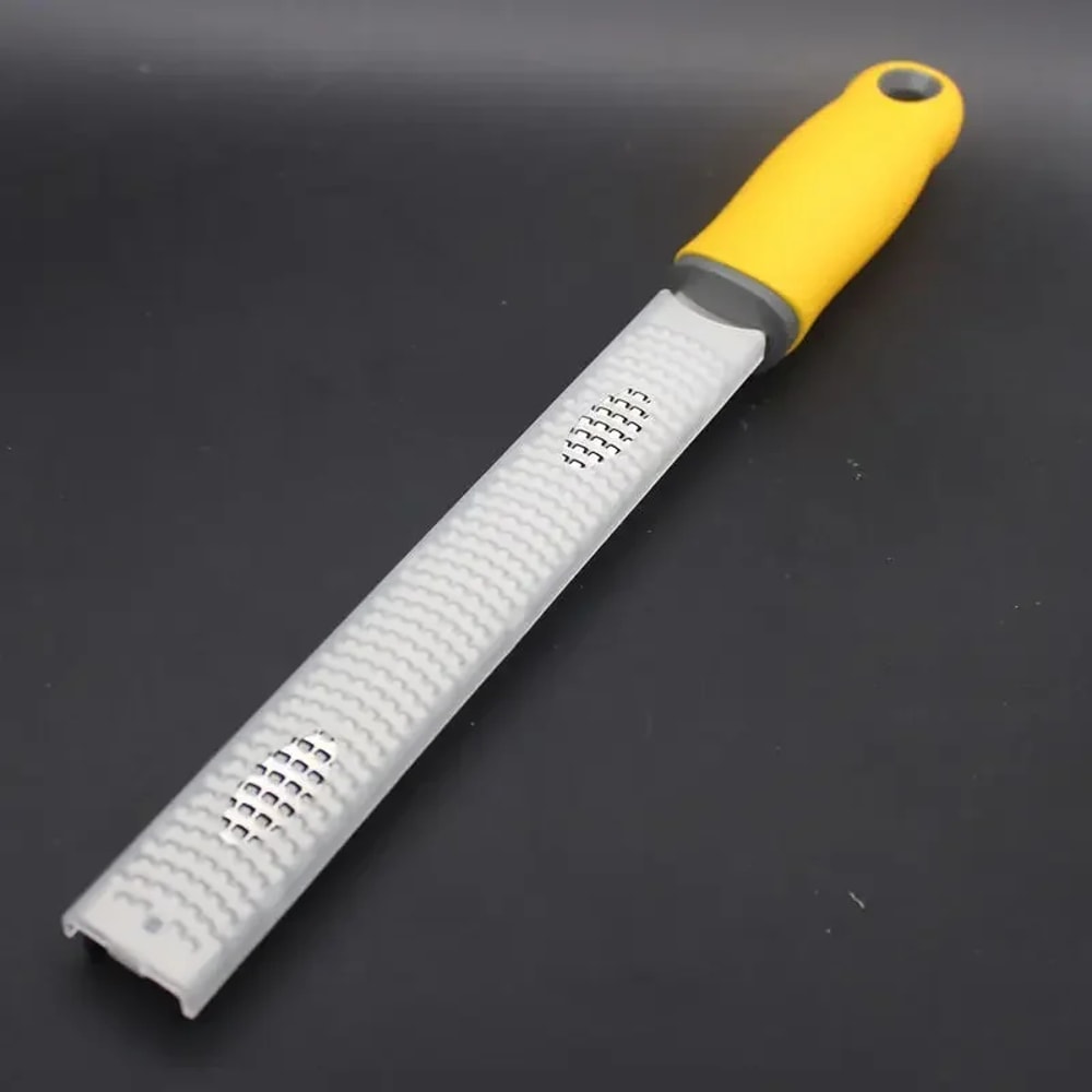 Stainless Steel Cheese Grater & Lemon Zester with Non-slip Comfort Handle and Protective Cover
