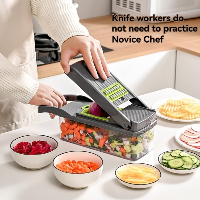 Multifunctional Vegetable Chopper Efficient Food Slicer & Dicer for Quick Kitchen Prep