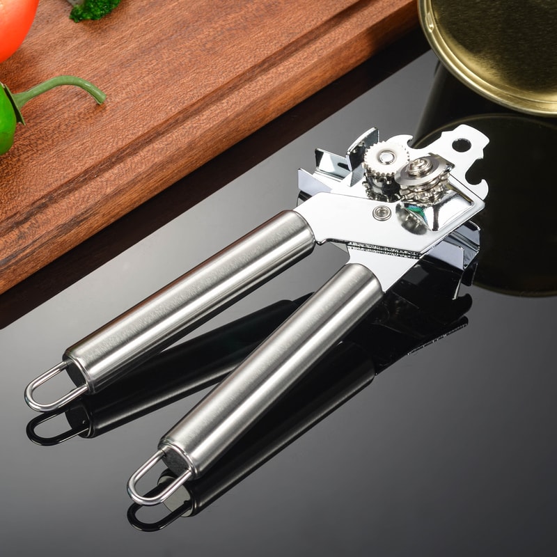 Classic Multipurpose Can Opener Beer Bottle Opener Sharp Stainless Steel Kitchen Tool 0