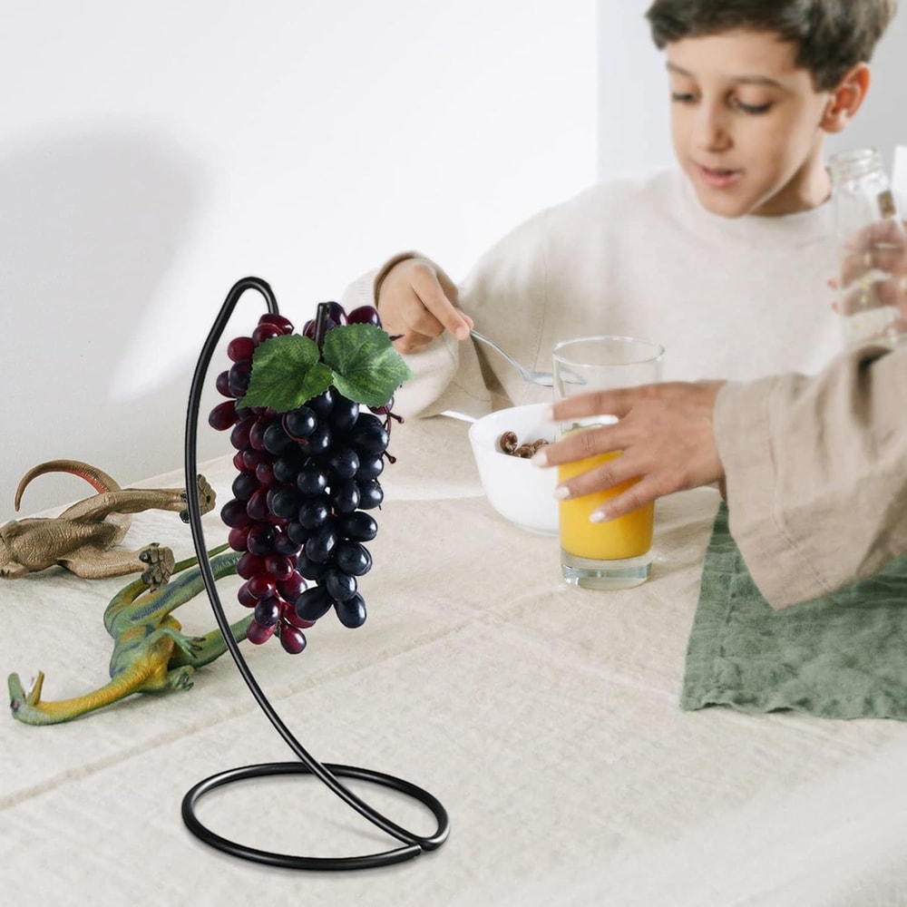 Steel Banana Holder Modern Fruit Hanger Rack With Hooks For Kitchen Countertop 5