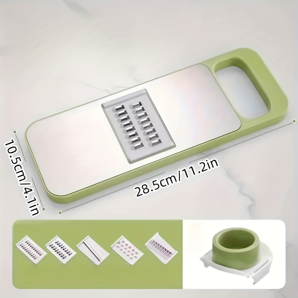 Stainless Steel MultiFunction Vegetable Slicer Grater Set 5