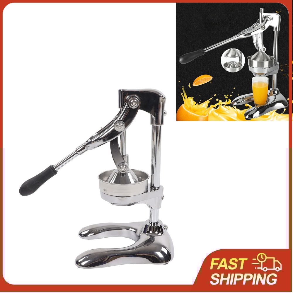 Stainless Steel Manual Press Juicer EcoFriendly Orange Citrus Hand Squeezer With UShaped Base For E 2