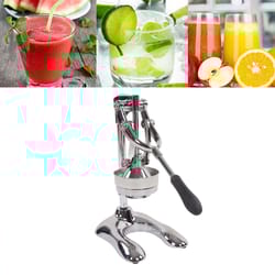 stainless steel manual press juicer eco-friendly orange citrus hand squeezer with u-shaped base for easy juicing