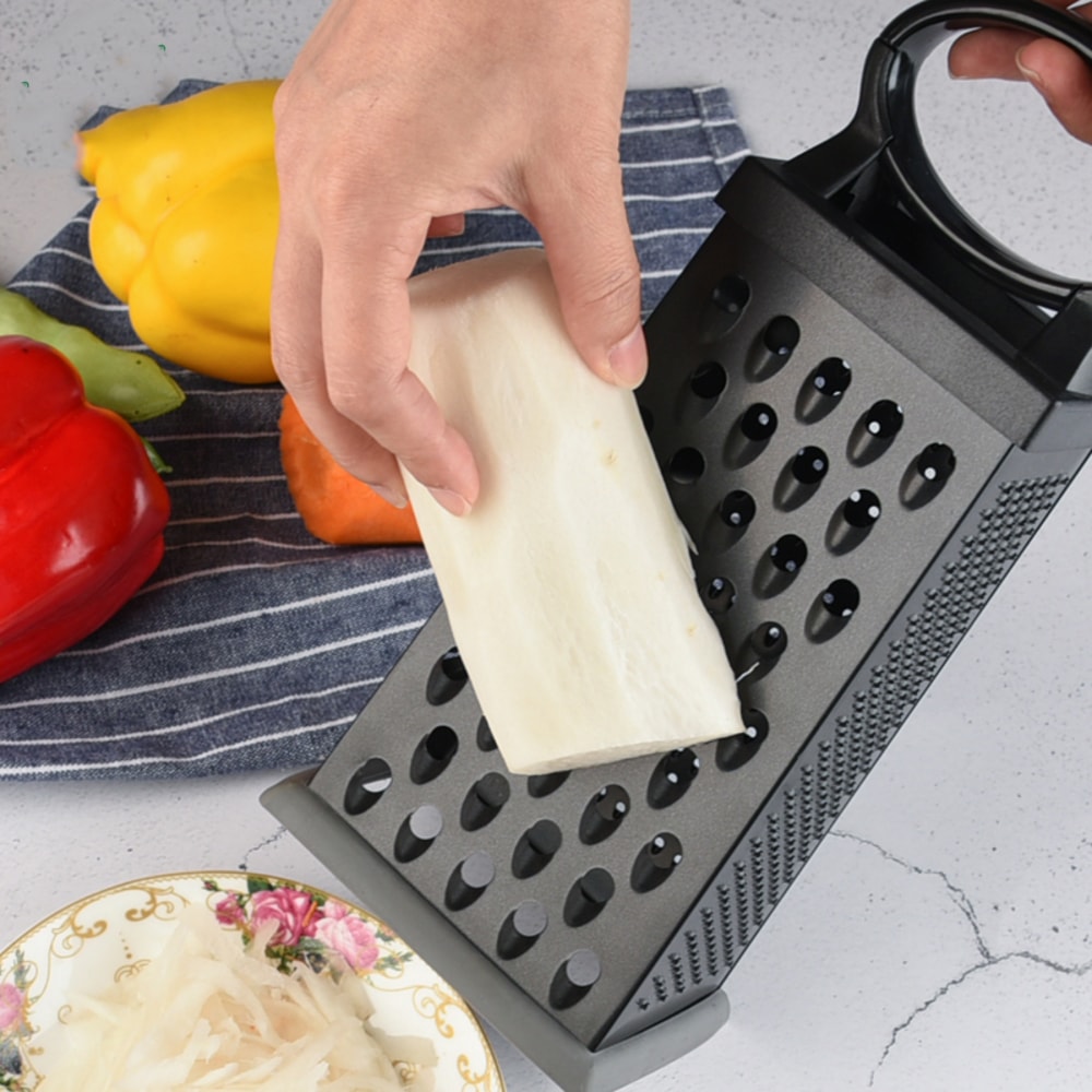 Stainless Steel Professional Cheese Grater For Parmesan Vegetables Ginger Black Kitchen Tool 4