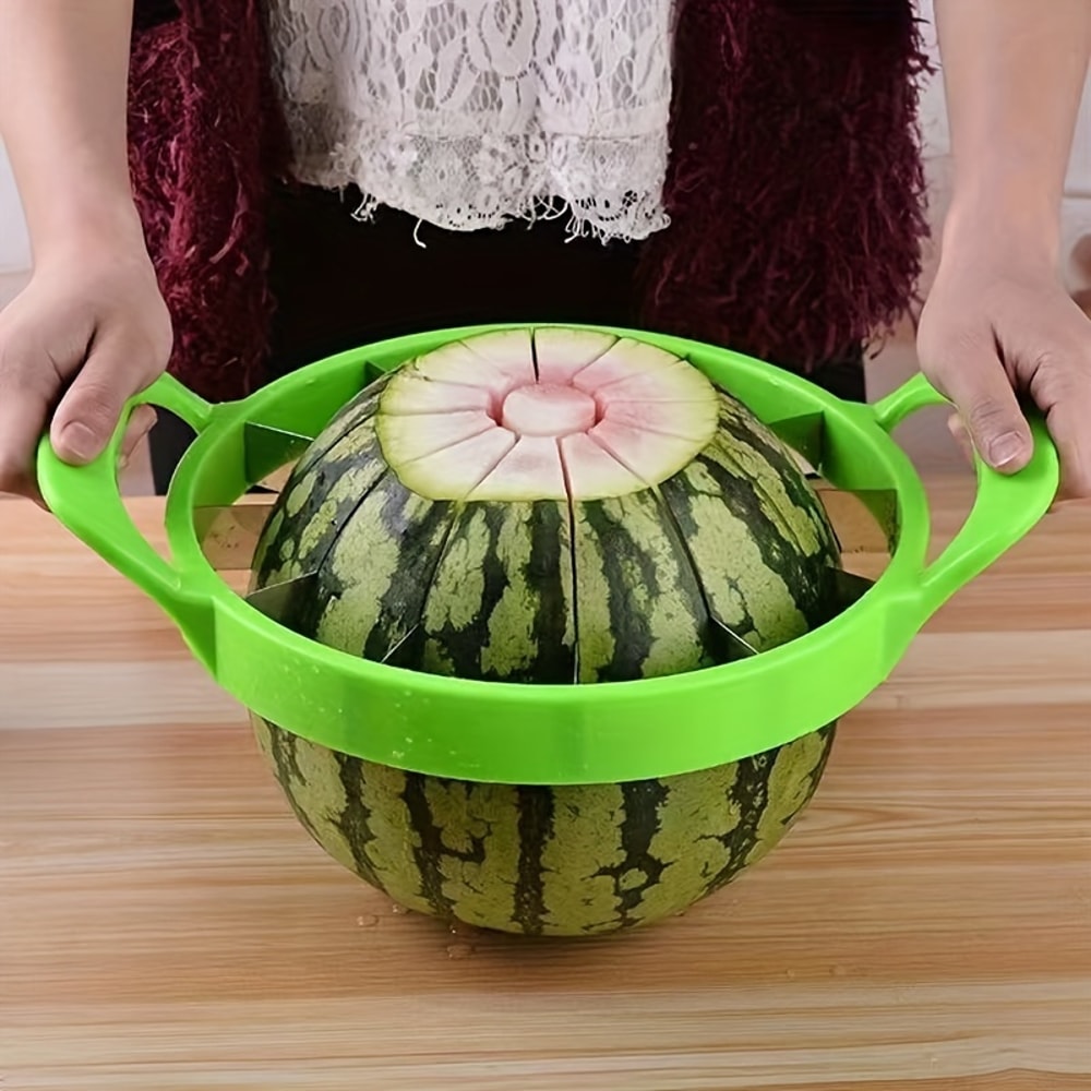 Creative Watermelon Slicer Stainless Steel Reusable Cutter for Easy Fruit Separation