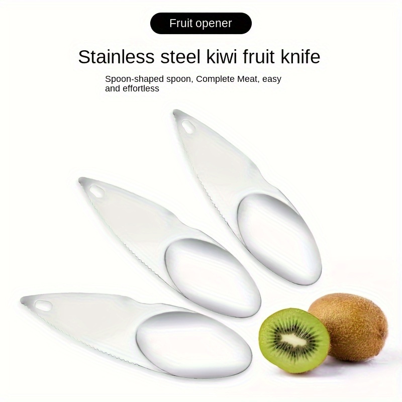 Stainless Steel Kiwi Fruit Peeler Knife Easy Fruit Scooper Pulp Digging Tool 2
