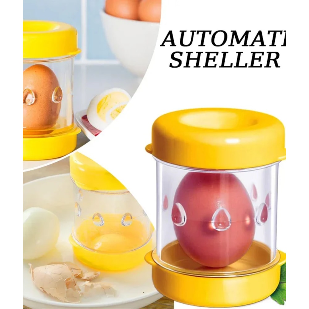 HandCranked Automatic Egg Sheller Effortless Egg Peeling Tool For Every Household 0