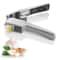 Multifunctional Garlic Press Aluminum Alloy Garlic Chopper for Effortless Kitchen Prep