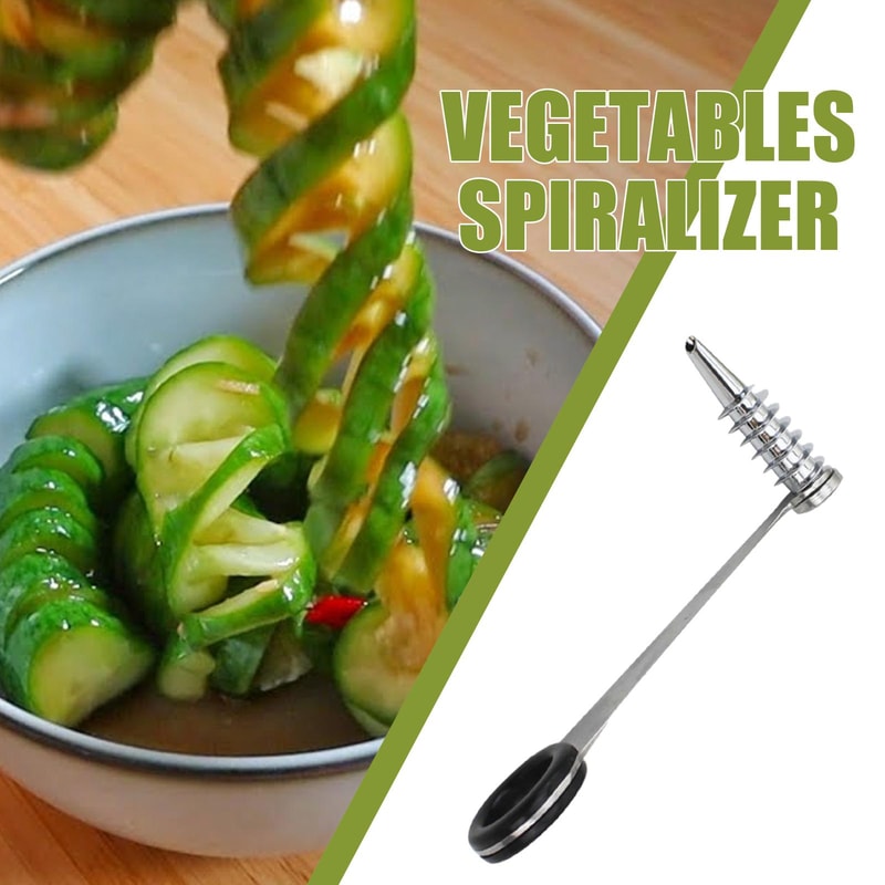 Stainless Steel Veggie Spiralizer Zucchini Cutter Slicer Dishwasher Safe NonSlip Perfect For Cucum 5