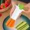 Durable ABS Manual Vegetable Chopper Easy-to-Use Slicer for Cucumbers, Carrots, and More