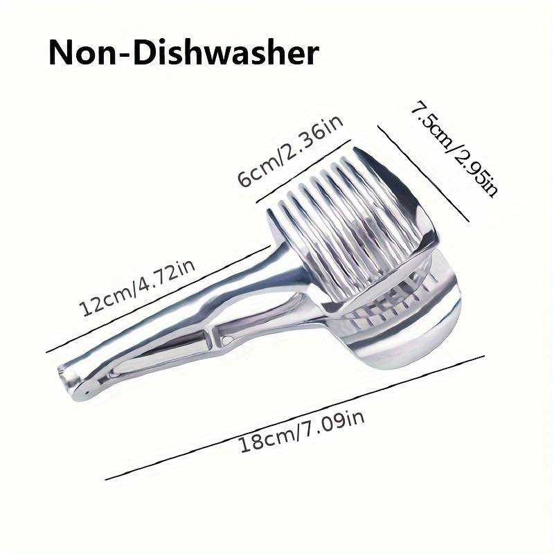 Stainless Steel Handheld Fruit and Vegetable Slicer Lemon, Orange, Tomato, Onion Cutter