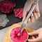 Stainless Steel Three-Piece Fruit and Vegetable Carving Knife Set Water Drop & Petal Shape Tools