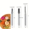 Stainless Steel Three-Piece Fruit and Vegetable Carving Knife Set Water Drop & Petal Shape Tools