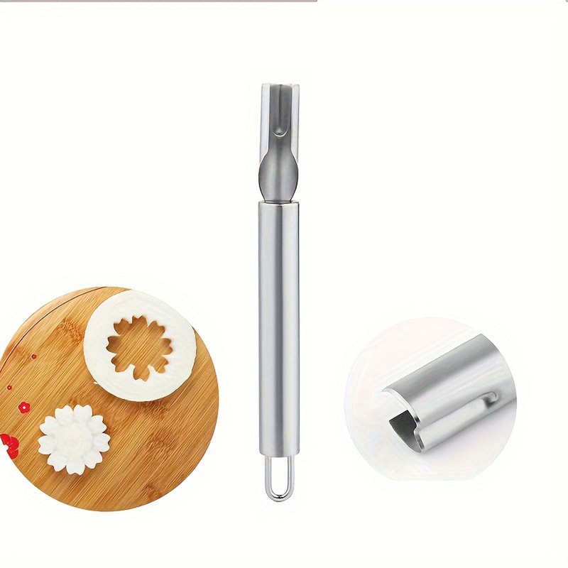 Stainless Steel Three-Piece Fruit and Vegetable Carving Knife Set Water Drop & Petal Shape Tools