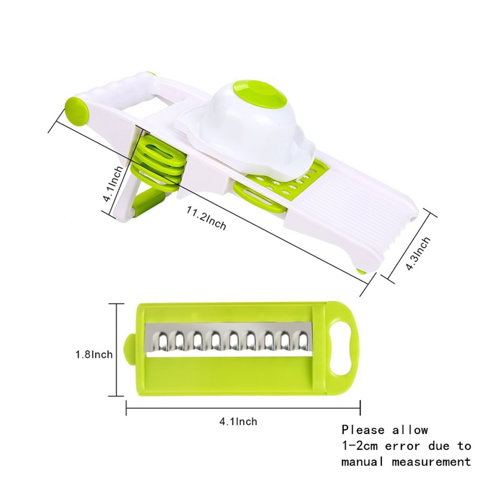 Stainless Steel Mandoline Slicer With Stand Blades Perfect For Slicing Potatoes Carrots And Cucumb 2