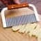 Kitchen Wavy Potato Cutter Stainless Steel Slicer Onion Chips French Fry Maker Vegetable Knife For 2