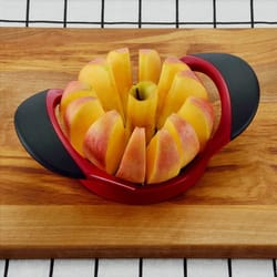 stainless steel apple slicer & corer super sharp fruit cutter tool for kitchen prep