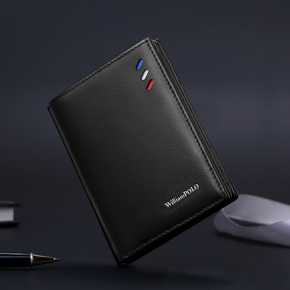 Genuine Leather Men's Wallet Stylish Short Card Holder & Multifunctional Coin Purse