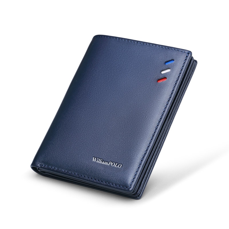 Genuine Leather Men's Wallet Stylish Short Card Holder & Multifunctional Coin Purse