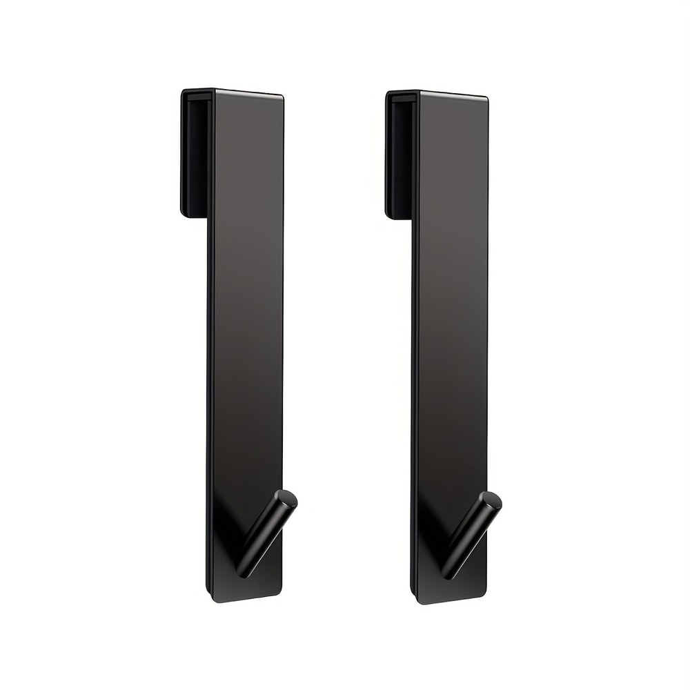 Heavy-Duty Stainless Steel Glass Door Hooks with Silent Pads Wall-Mounted Towel Rack for Towels, Robes, Coats