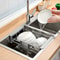 Stainless Steel Adjustable Sink Drying Rack Extendable Kitchen Drain Basket for Dish and Fruit Storage