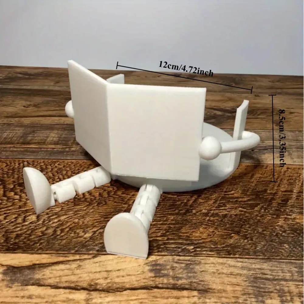 News Reading Scroll Toilet Paper Holder Printed Fun Bathroom Accessory 5