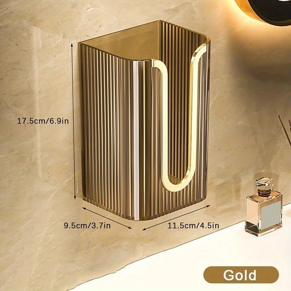 Luxury WallMounted Acrylic Tissue Box Transparent Napkin Holder For Bathroom Living Room And Office 4