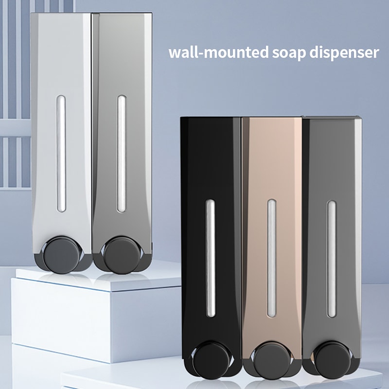 WallMounted Soap Dispenser Large Capacity Manual Press Soap Box For Hand Soap Shampoo Shower Gel 2