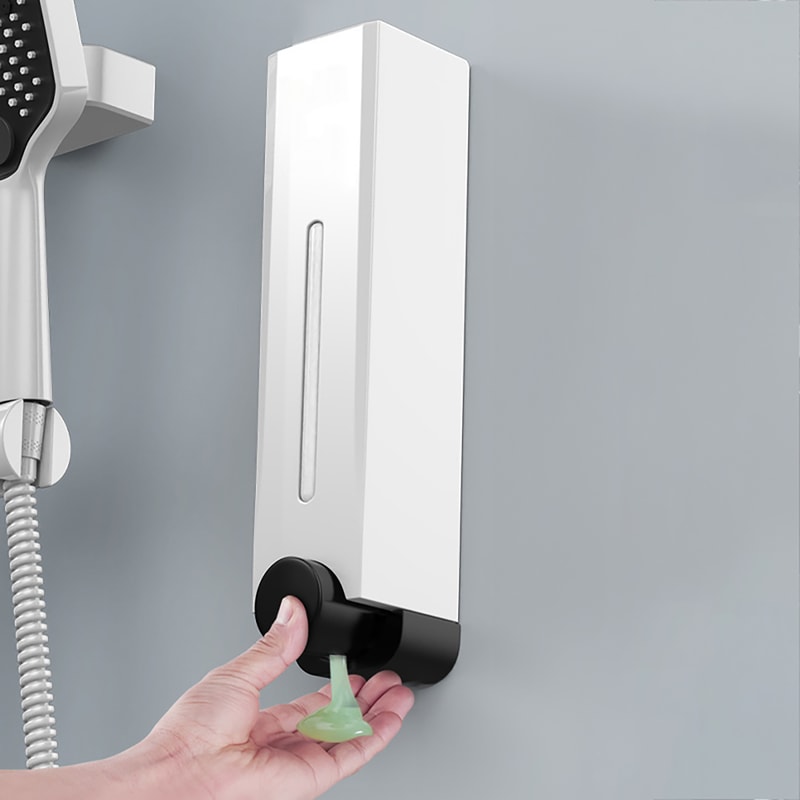 WallMounted Soap Dispenser Large Capacity Manual Press Soap Box For Hand Soap Shampoo Shower Gel 3