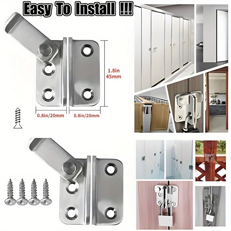 Heavy Duty Flip Latch Gate Latch Durable Slide Bolt Lock for Barns, Cabinets, Pet Cages, and More
