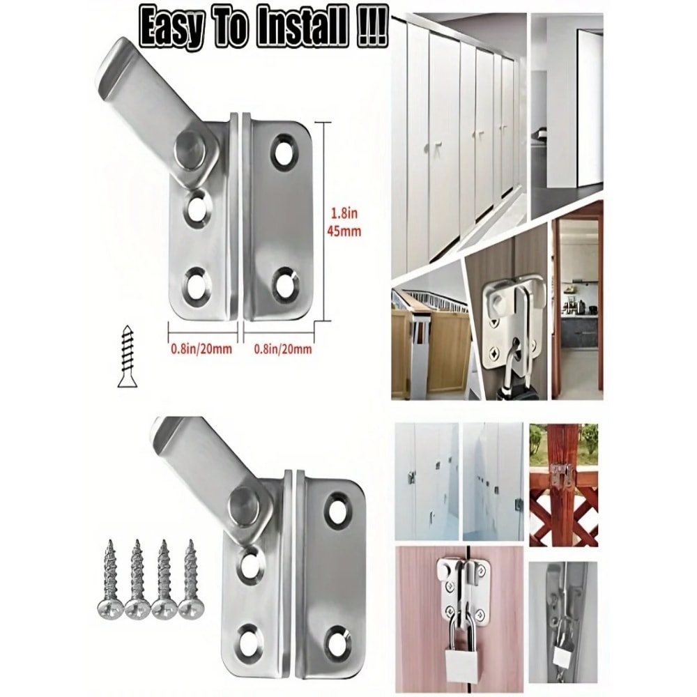 Heavy Duty Flip Latch Gate Latch Durable Slide Bolt Lock for Barns, Cabinets, Pet Cages, and More